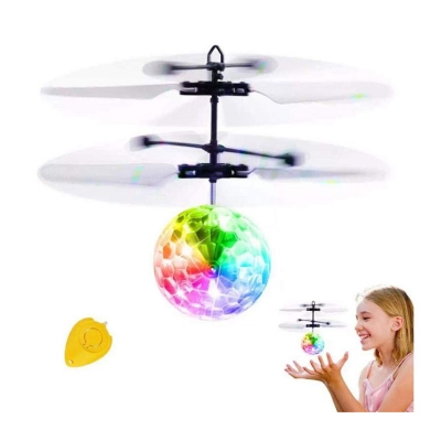 Picture of Magic Hand Sensored rechargeable Helicopter LED Flying Ball With Light & Music 