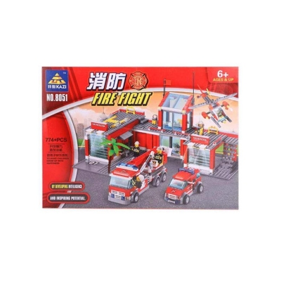Picture of Fire Fight City Big Size -774+PCS Red