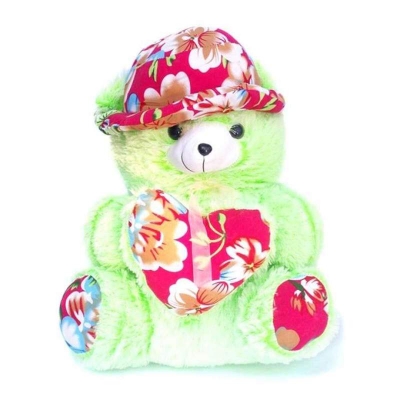 Picture of Teddy Bear for Kids Green & Pink