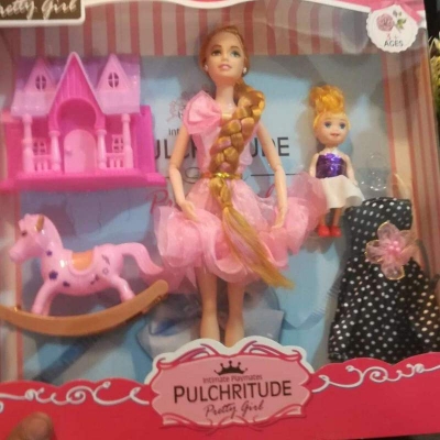 Picture of Unique Doll & Baby Set Multicolor
