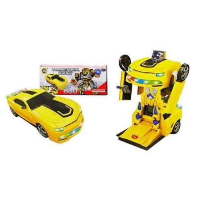 Picture of CM Robots Transforming New Stylist Car with Sound and Led Lights (mini size) Yellow
