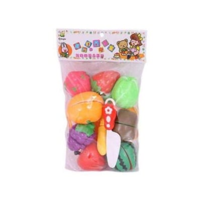 Picture of Kitchen Food Fruit Vegetable Cutting Toys Educational Toy Safety Children Kitchen Toys Sets Fruit Cutter Multicolor
