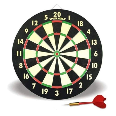 Picture of Double Side Dart Board Game with 4 PCs Sharp Darts Multicolor