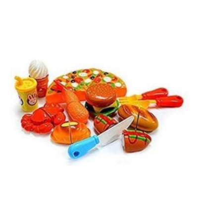 Picture of Pizza cutter for Kids (12 Pcs)-Playsets Kitchen Toys Multicolor