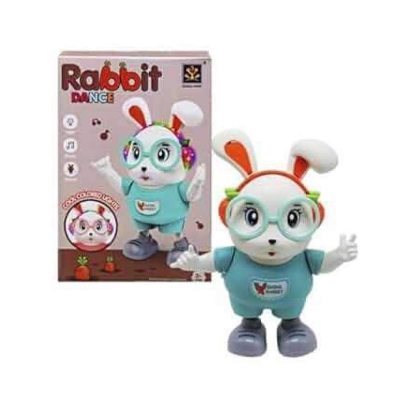 Picture of Crazy Buy Electric Dancing Rabbit Toy – Singing Robot with Light & Music for Kids, Boys & Girls (Safe Parent-Child Toy) Multicolor