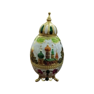 Picture of Arabian Style Metal Enamel Work Toothpick Holder Multicolor