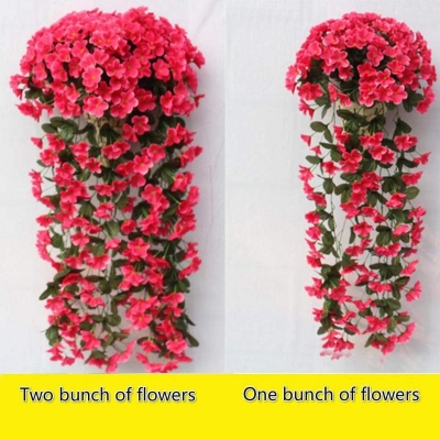 Picture of Cocoapps Store-1 Bunches of Artifical Violet Bracketplant Hanging Garland Vine Flower Traling 