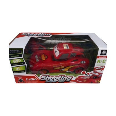Picture of TOY R/C SHOOTING SUPERCAR POWER RACING Red