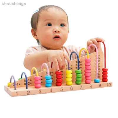 Picture of Wooden Double-Sided Calculation Shelf Abacus with Counting Addition Subtraction Maths Toy for Kids - Multicolor
