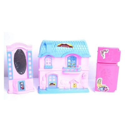 Picture of Plastic Baby Toy House Set - Pink