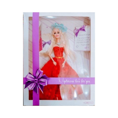 Picture of Long Hair Style Joint Movable Barbie Doll Multicolor