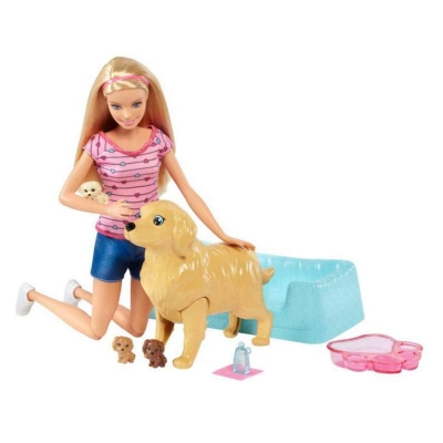 Picture of Cuite Barbie Newborn Pups Doll & Pets Multicolor