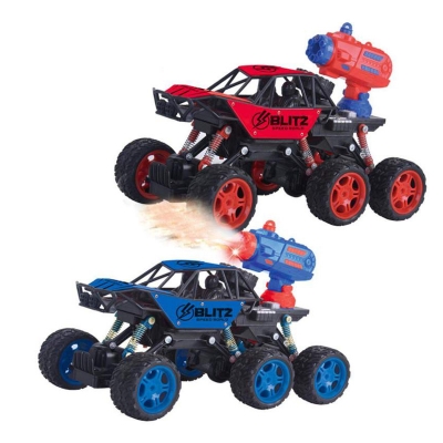 Picture of 6 wheels remote control climbing spray RC car off-road toy Multicolor