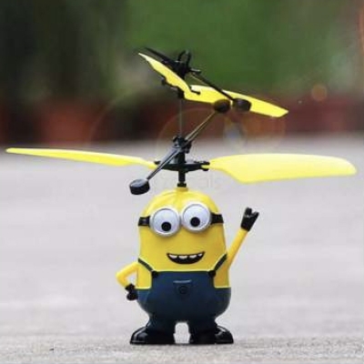 Picture of Flying Minion And Sensor Helicopter  For Kids Yellow And Blue