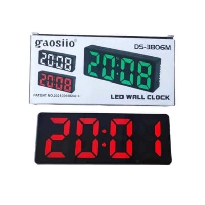 Picture of Gaosiio DS-3806M LED Digital Wall Clock with Large Display 