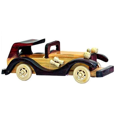 Picture of Wooden Handicraft Replicas of Classic Car showpieces Gifts Brown