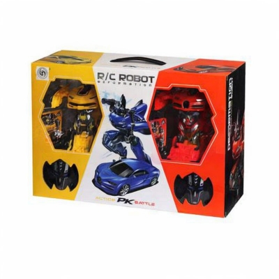 Picture of Radio Control Robot Deformation Action PK Battle Toy For Kids Radio Control Robot Deformation Action PK Battle Toy For Kids Blue & Red