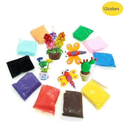 Picture of 12 Colors Soft Super Clay Modeling Magic DIY Colorful Super Light Clay Non-Toxic Clay Best Gifts for Kids Multicolor