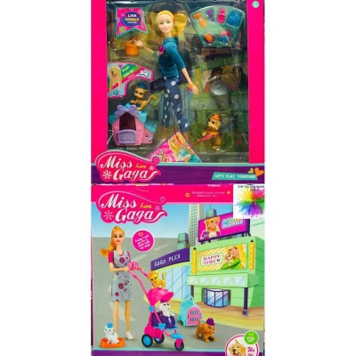 Picture of Miss Love Gaga Doll Set Multicolor