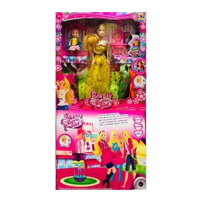 Picture of BARBIE DOLL SET CHINA TOY BIRTHDAY GIFT FOR KIDS BABY GIRL CHILDREN Multicolor