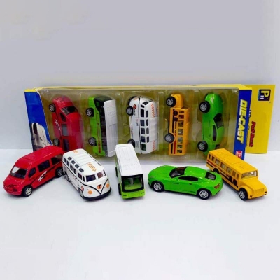 Picture of Metal care, die cast pull back car/jeep 5 pcs set vehicles set b-17 Multicolor