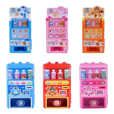 Picture of Children Pretend Coin Vending Machine Toy Games Toys Girl Play House Simulation Automatic Drink Vending Machine Toy Gifts 