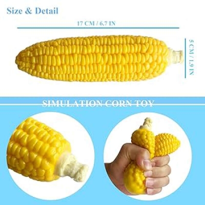 Picture of Children's Toys Peel Corn Smiley face pinch stress relief toys Yellow