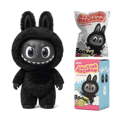 Picture of Labubu-Inspired Plush Toy 17cm – Halloween Special Edition | Eco-Friendly Soft Toy for Kids (8–12 Years) | Black