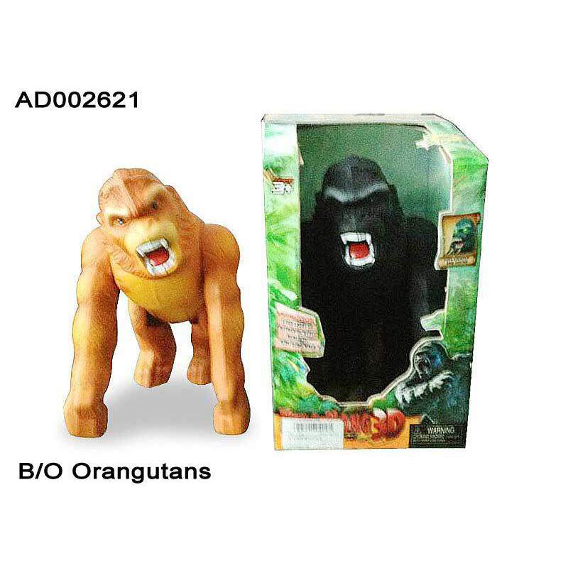 Picture of Liberty Imports Electronic Walking Gorilla Toy – Light & Sound Battery Operated Kong Monkey Ape Animal Toy for Kids Multicolor