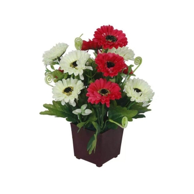 Picture of 1000 Design Artificial Flower with Tub Multicolor