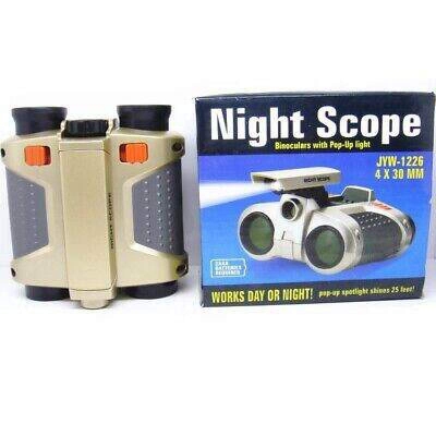 Picture of 4 x 30 Night Scope/ Binoculars with Pop-Up Light, Size: 123mm x 110mm x 60mm Gold