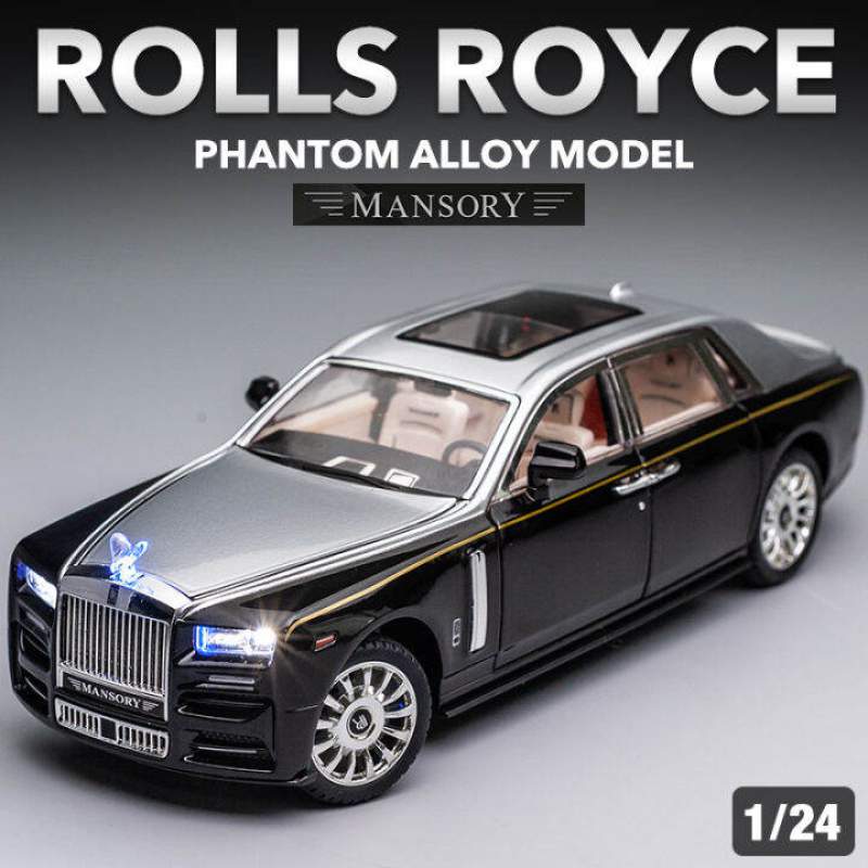 Picture of 1:24 Rolls Royce Phantom Diecast Alloy Car – 6-Door Open Luxury Model with Sound & Light – Metal Simulation Toy Vehicle for Gift 