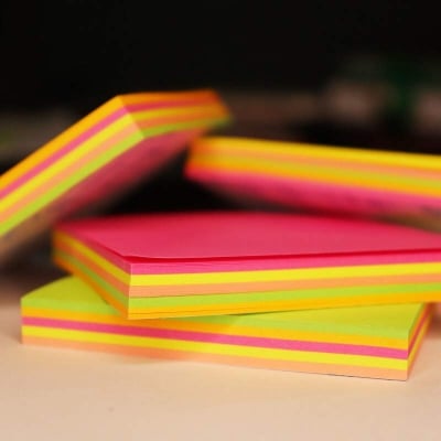Picture of Sticky Note 3x3 Inch -100 Sheet Pad Multicolor