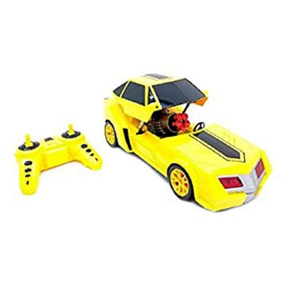 Picture of Shooting Super Car 2.4 GHz Remote Control Transformation R/c Rechargeable Bumblebee Shooting Car Yellow