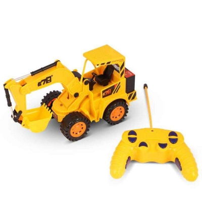 Picture of Remote Controlled Rechargeable Beku/Tractors Car Yellow