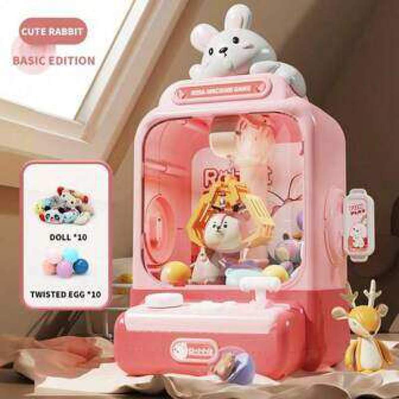 Picture of Mini Candy & Egg Catching Machine for Kids – Coin Operated Doll Grabber Toy for Boys and Girls Multicolor