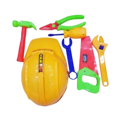 Picture of Baby Toys - Mechanic Set with Helmet - Materials Plastic Yellow