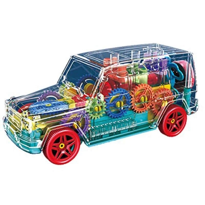 Picture of attery Operated Transparent Gear SUV Racing Car Jeep Vehicle Toy for Kids Multicolor