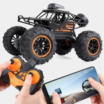 Picture of RC Car 1:18 2.4Ghz 2WD Alloy Radio Control Car FPV WIFI Control Off-Road Car RC Vehicles RTR Model Toys for Children Multicolor