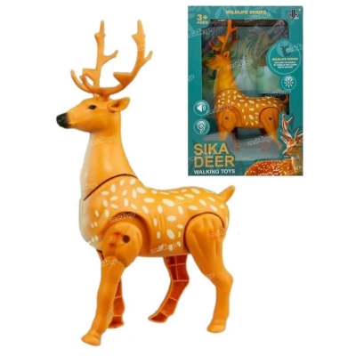 Picture of Walking Deer Zoo Animal Toy – Musical Figure with Realistic Sound & Movement – Kids Toy for 3+ Years Multicolor