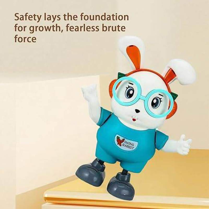 Picture of Crazy Buy Electric Dancing Rabbit Toy – Singing Robot with Light & Music for Kids, Boys & Girls (Safe Parent-Child Toy) Multicolor
