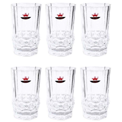 Picture of Yujing Glass Tumbler - Set Of 6 White Glass White