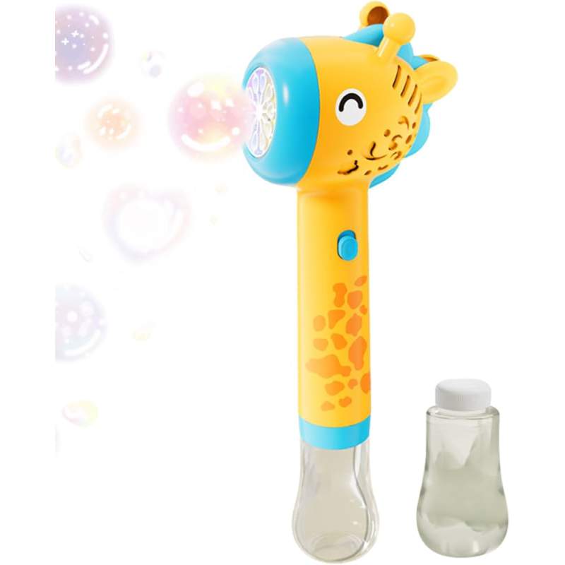 Picture of Kids Giraffe Bubble  Toy – Automatic Bubble Blower Machine with Music & Light | Electric Bubble Wand for Children 1pcs 