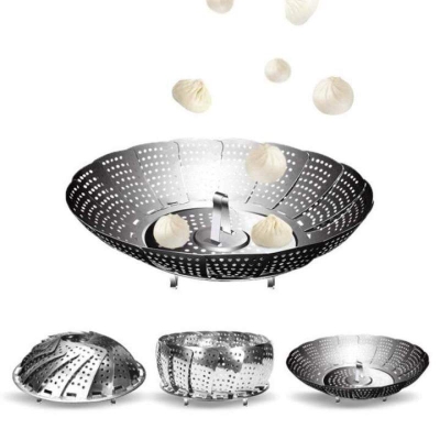 Picture of Adjustable Stainless Steel Steamer Silver