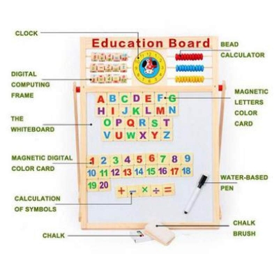 Picture of Multi -Purpose Magnetic Pictures Writes Plank Write Happy Childhood Education Board Multicolor