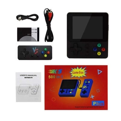 Picture of Handheld Game Console K5 K8 SUP Mini Retro Nostalgia 500 In 1 Double Player With Gamepad Protable Game Console Video Game Box Multicolor