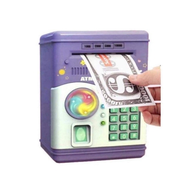 Picture of Kids Piggy Bank Safe Intelligent Savings Tank with Fingerprint Multicolor