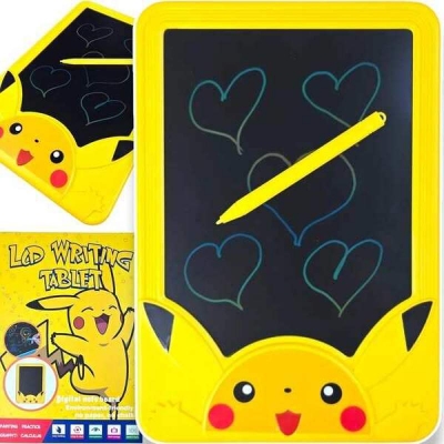 Picture of LCD Writing Tablet for Kids – Pikachu Theme | Digital Drawing & Writing Pad Yellow
