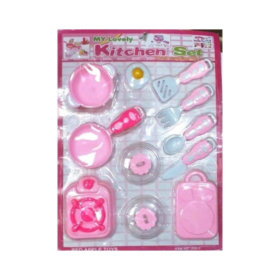 Picture of Lovely kitchen set toy kids for girls Pink