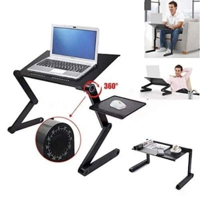 Picture of T9 laptop table with cooling fan gd1053 Black